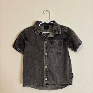 Little Bipsy Charcoal Button Down Shirt